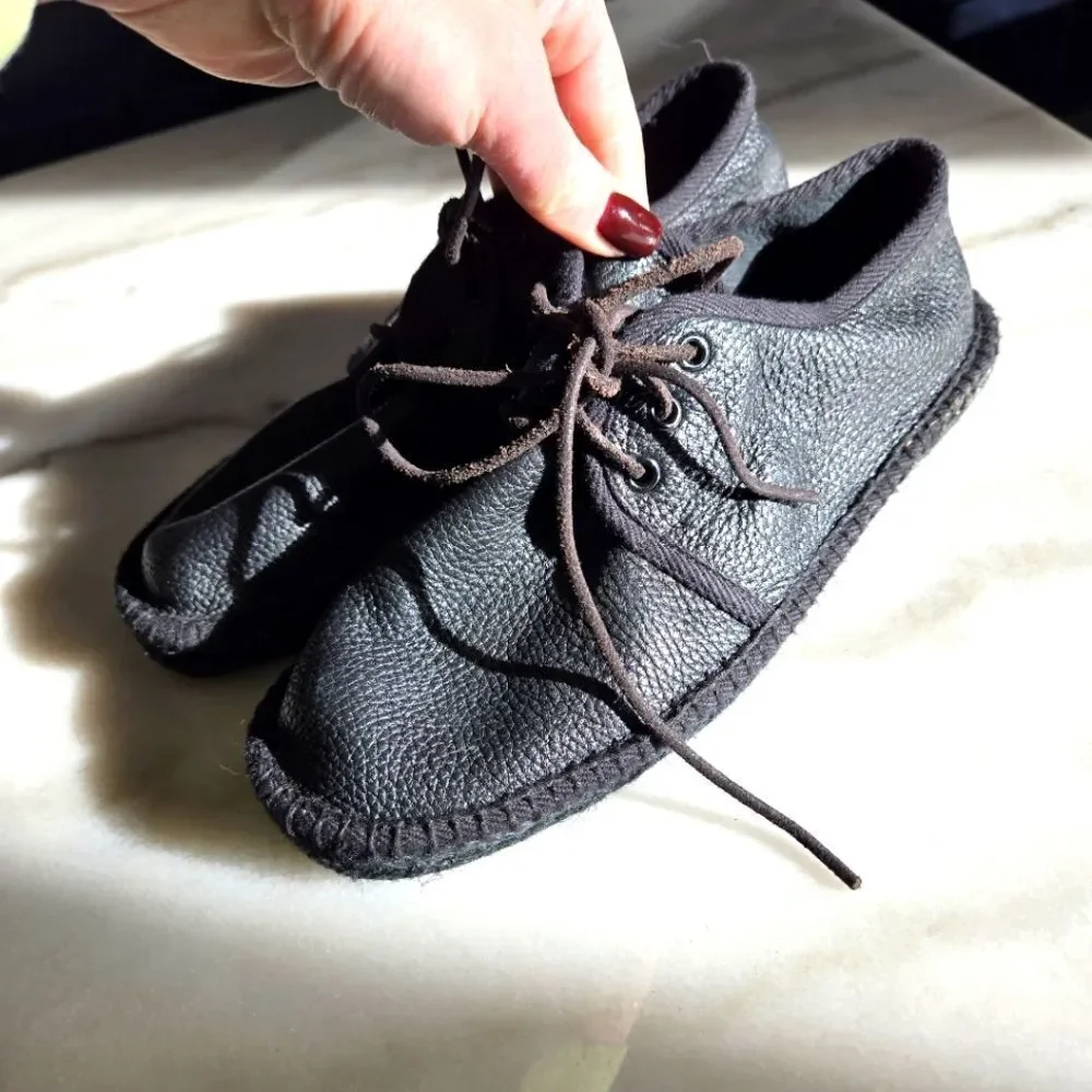 Saint Laurent Paris Deer Leather Espadrilles Shoes size 39
